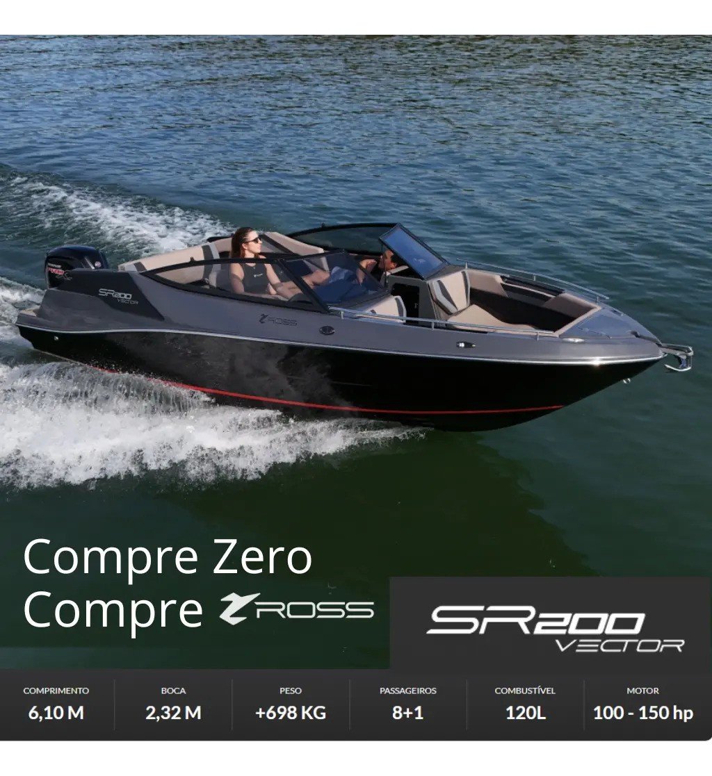 Lancha Ross Mariner SR200 Vector 20 pés nova - foto 1
